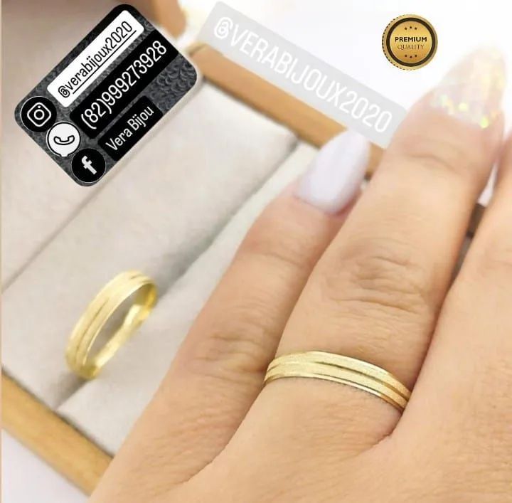 PAR DE ALIANÇAS NOIVADO E CASAMENTO  - Foto 3