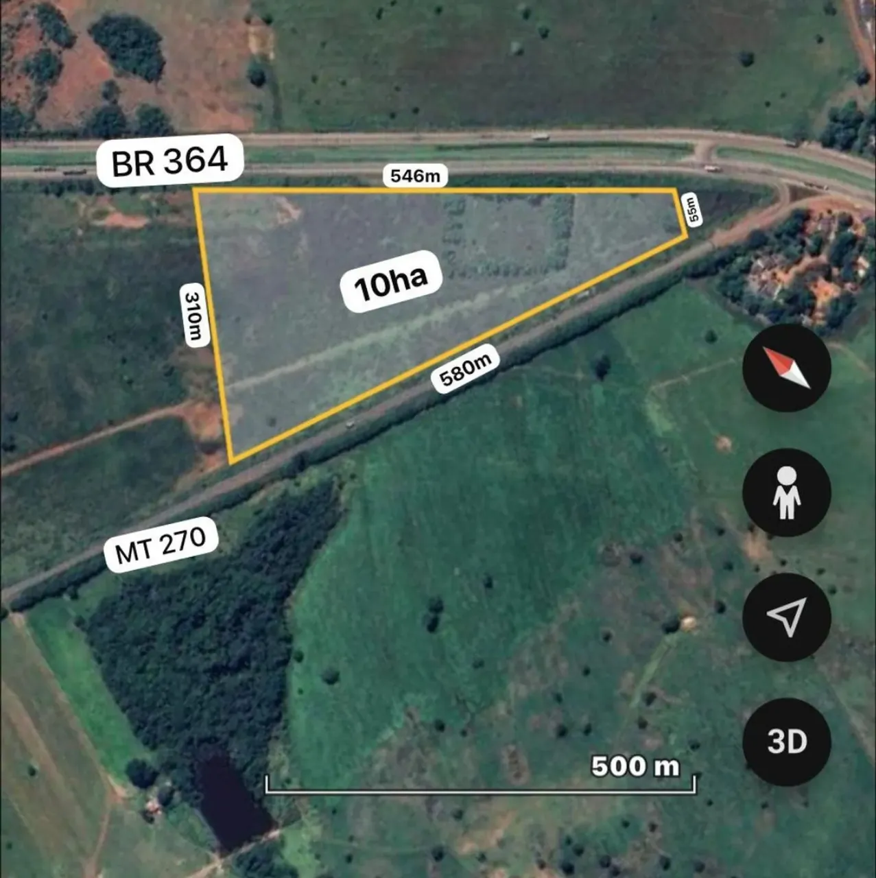 Terreno industrial para venda, 100,000m²