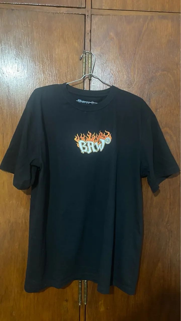 Camiseta BAW Flame Preta M