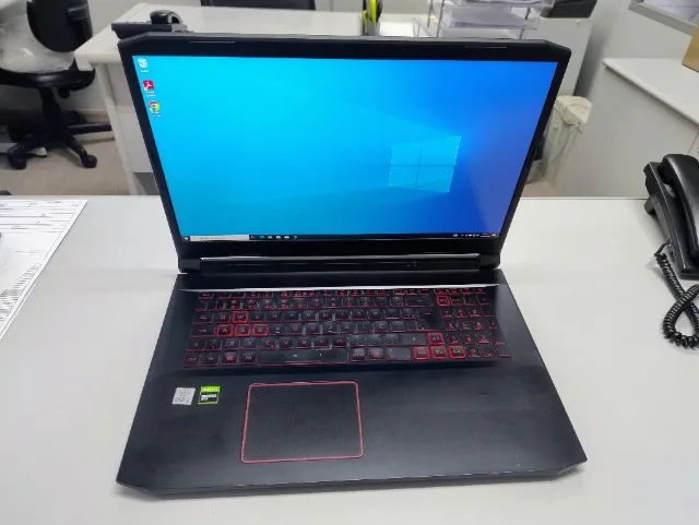 Notebook gamer Nitro 5 517-52, GTX 1650, I5 décima geração, 8g, tela 17", 16 memória RAM