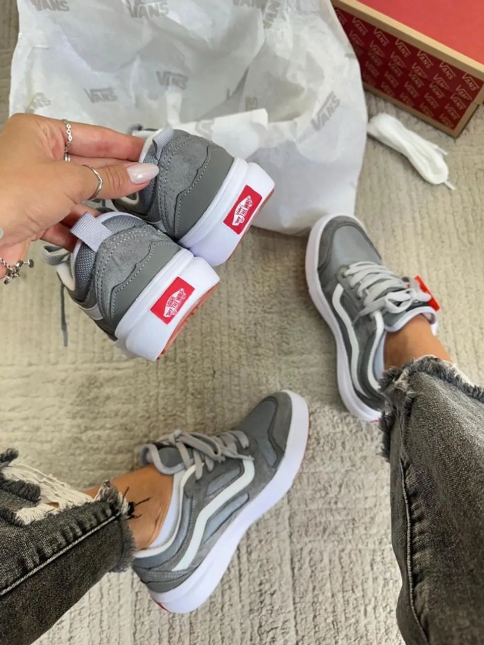 Tênis Vans Ultrarange 3D Cinza Unissex - Foto 5