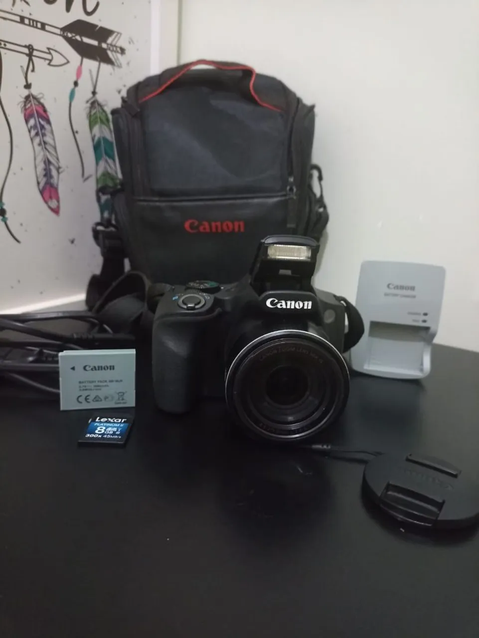Câmera Canon Digital com Acessórios