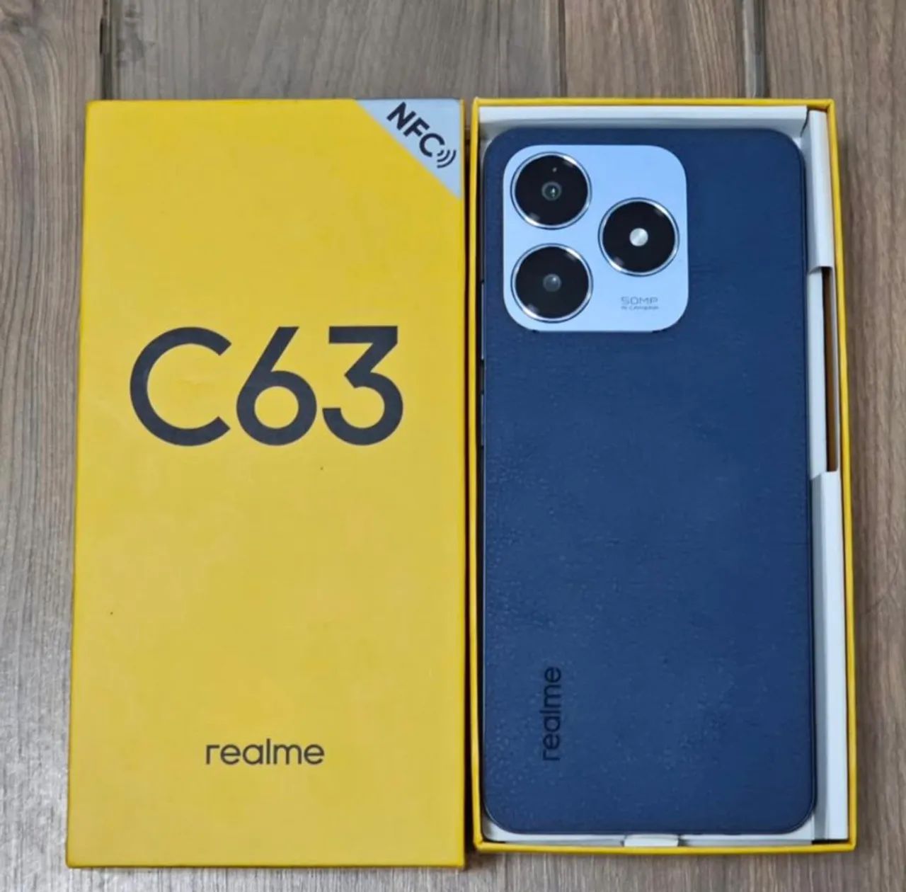 Realme C63 Azul - 128Gb + Entrega Grátis - Versão GLOBAL 