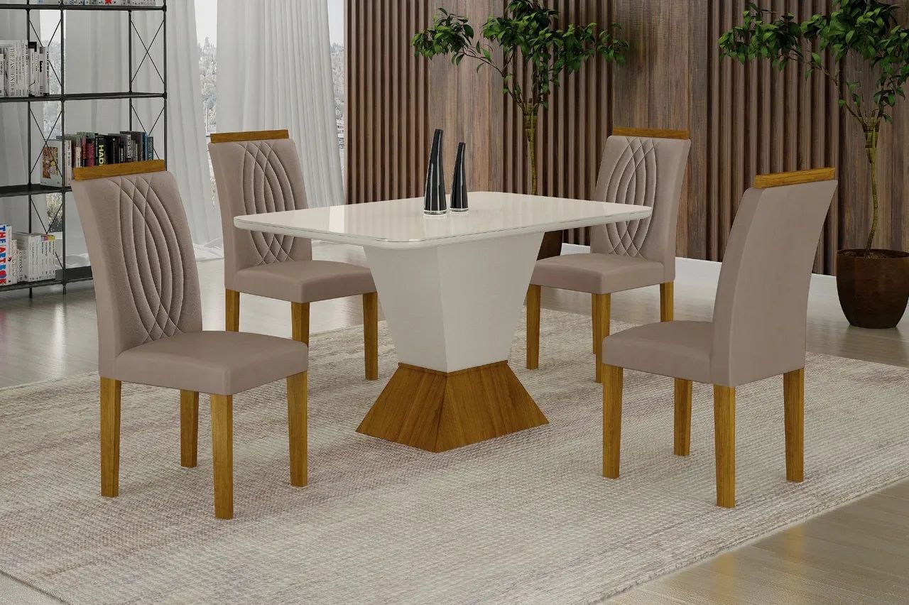 Mesa de Jantar Larissa 4 Cadeiras t98