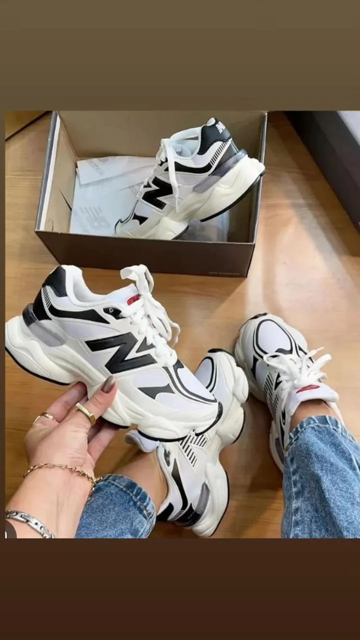 Tênis New Balance 57/40 Branco e Preto