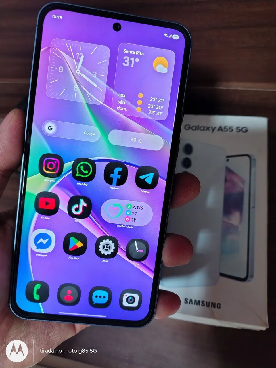 Vendo Galaxy A 55 5G 8+8/256GB todo original 