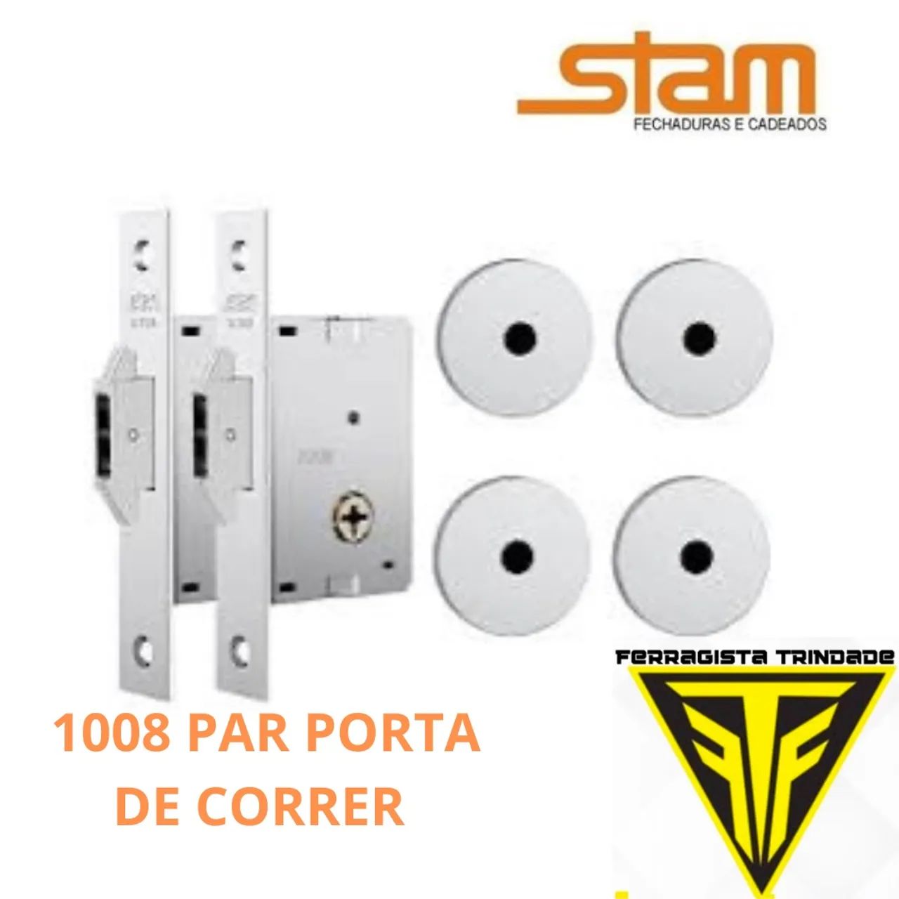 Fechadura Stam 1008 para Porta de Correr - Nova