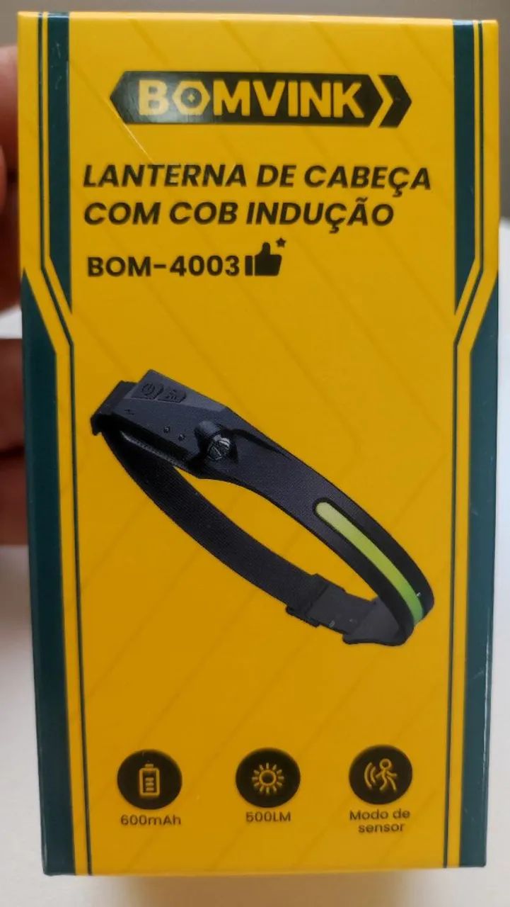 Lanterna de Cabeça COB Indução BOM-4003