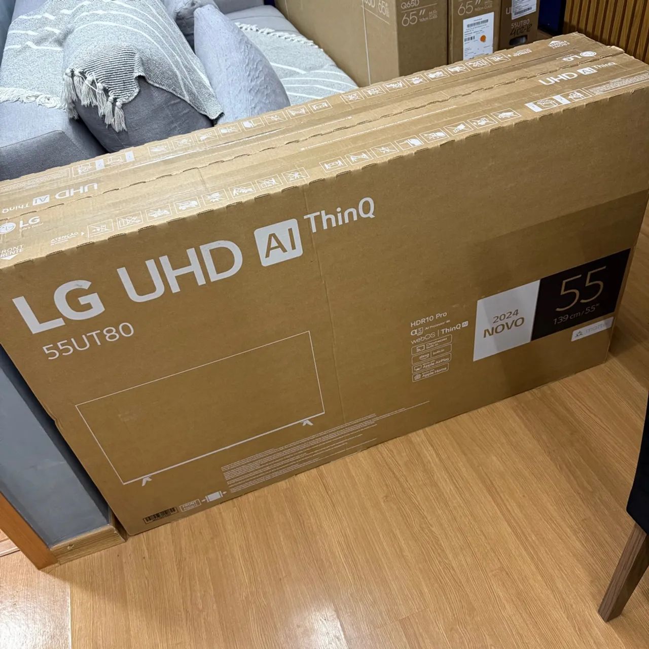 Smart TV LG 55 polegadas 4K - Nova, Lacrada com Nota Fiscal