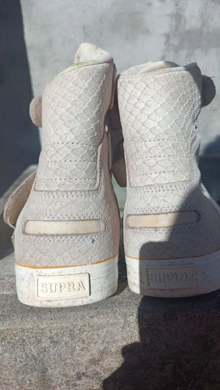 Tênis Supra branco usado uma vez