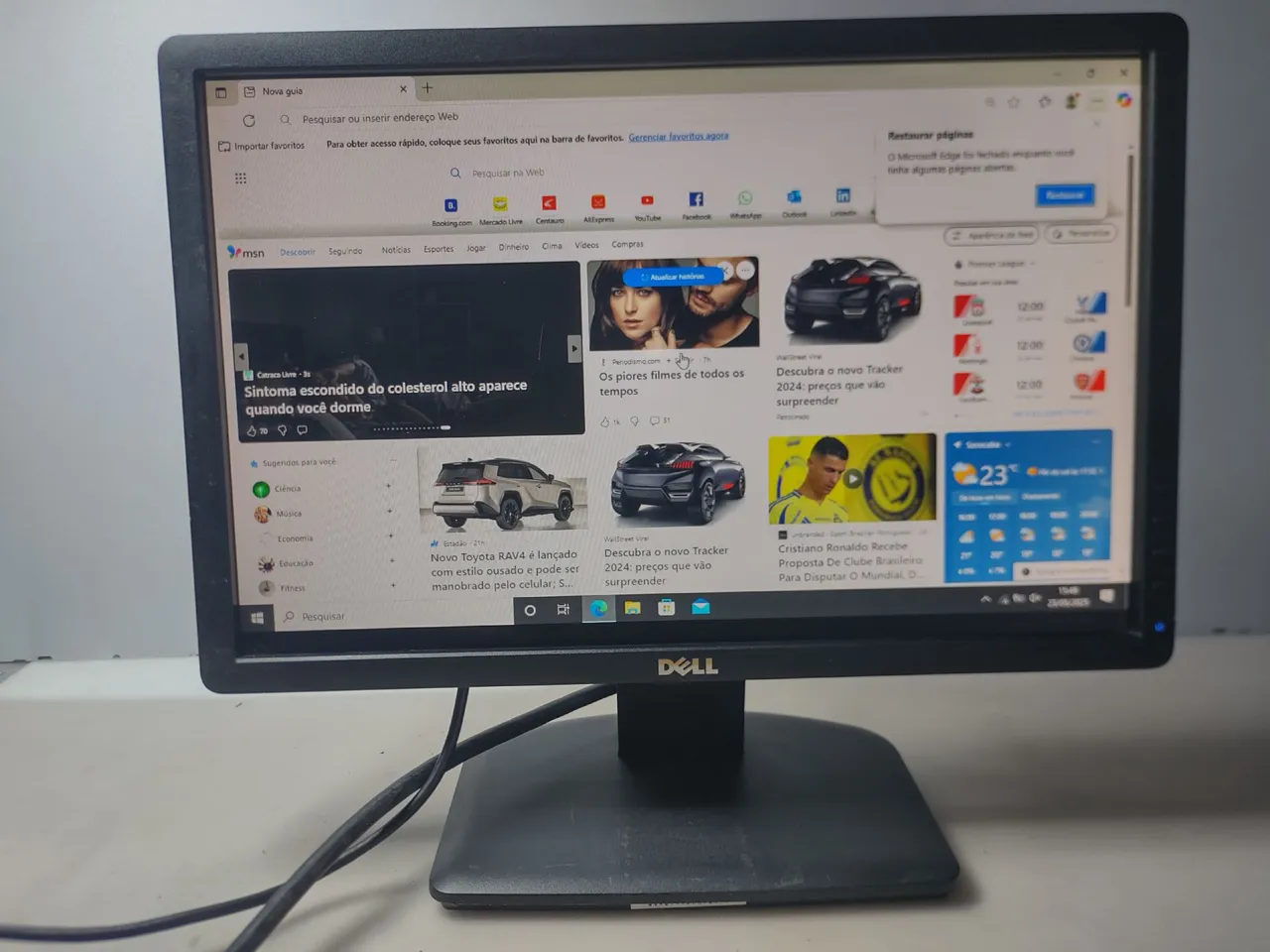Monitor Dell 19 polegadas VGA e dvi