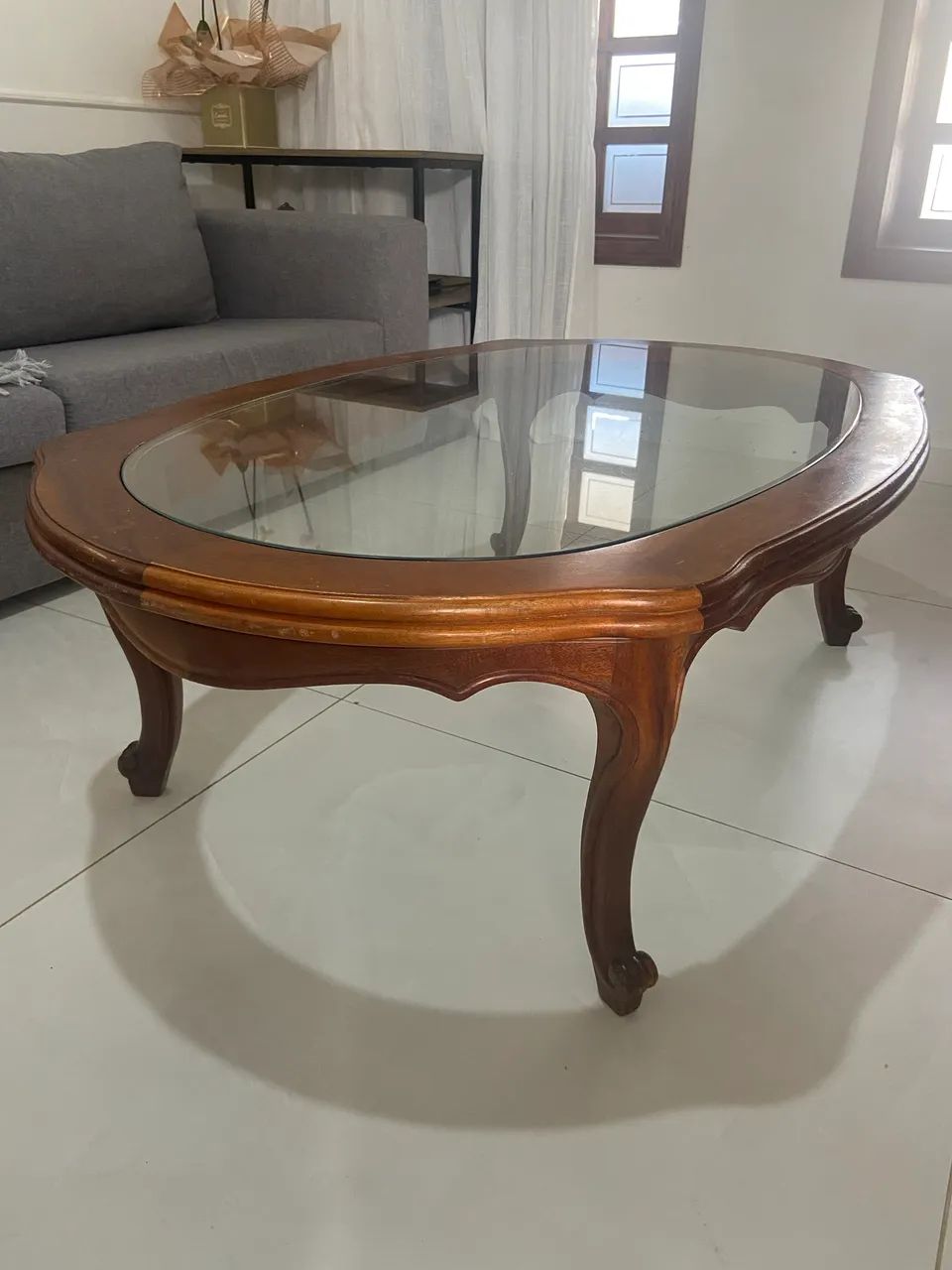 Mesa de centro madeira maciça 64363873255299120