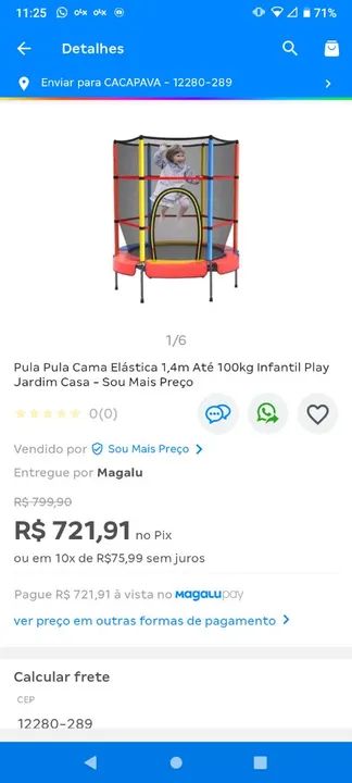 Pula pula  Infantil com Rede de Proteção - Foto 3