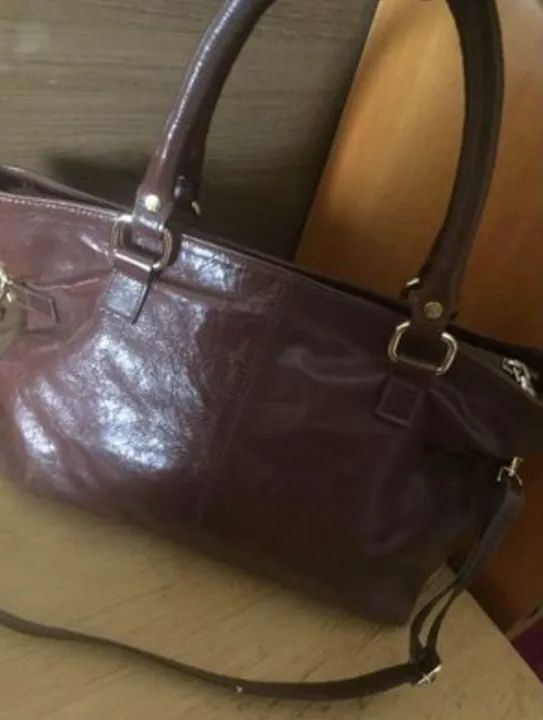Bolsa Couro Legitmo Marrom Santa Lolla - Foto 4