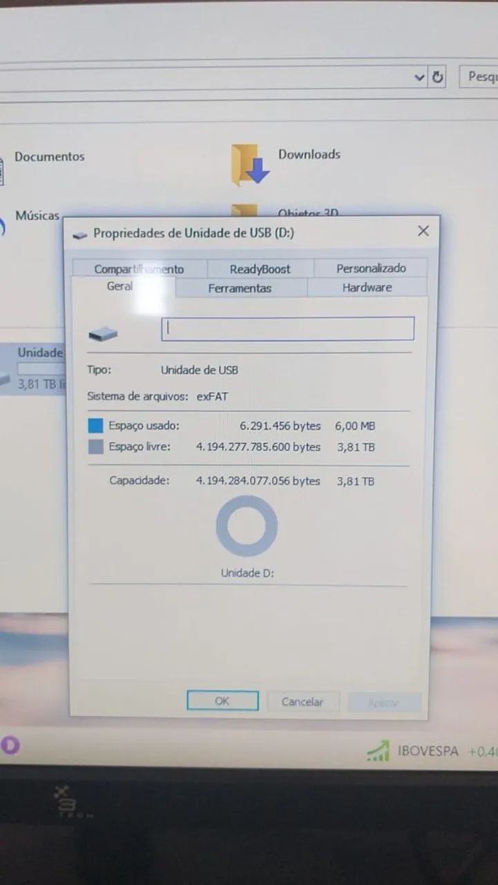 SSD Externo Samsung T5 4TB Azul - Novo - Foto 2