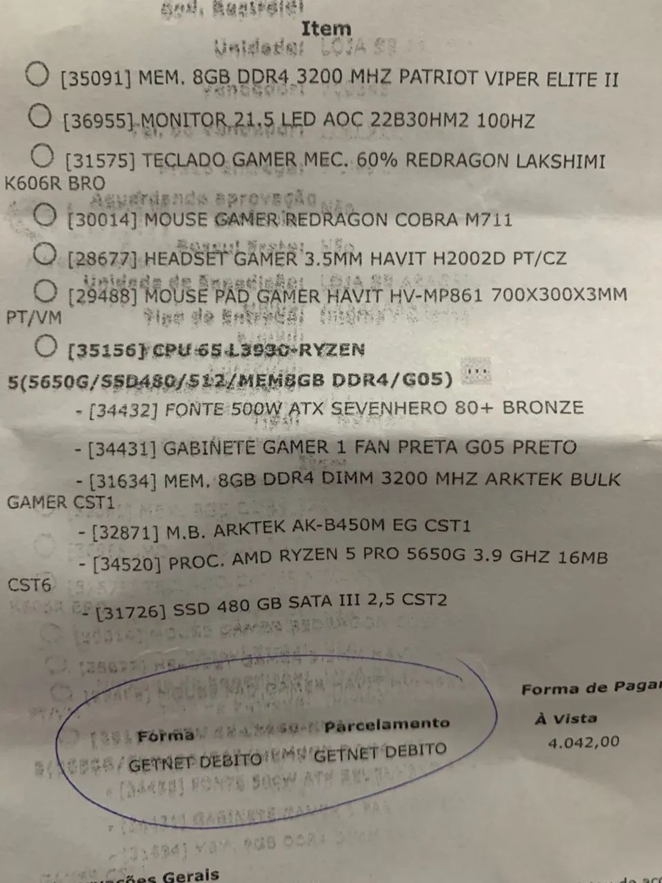 Vendo pc gamer 64166987220482123