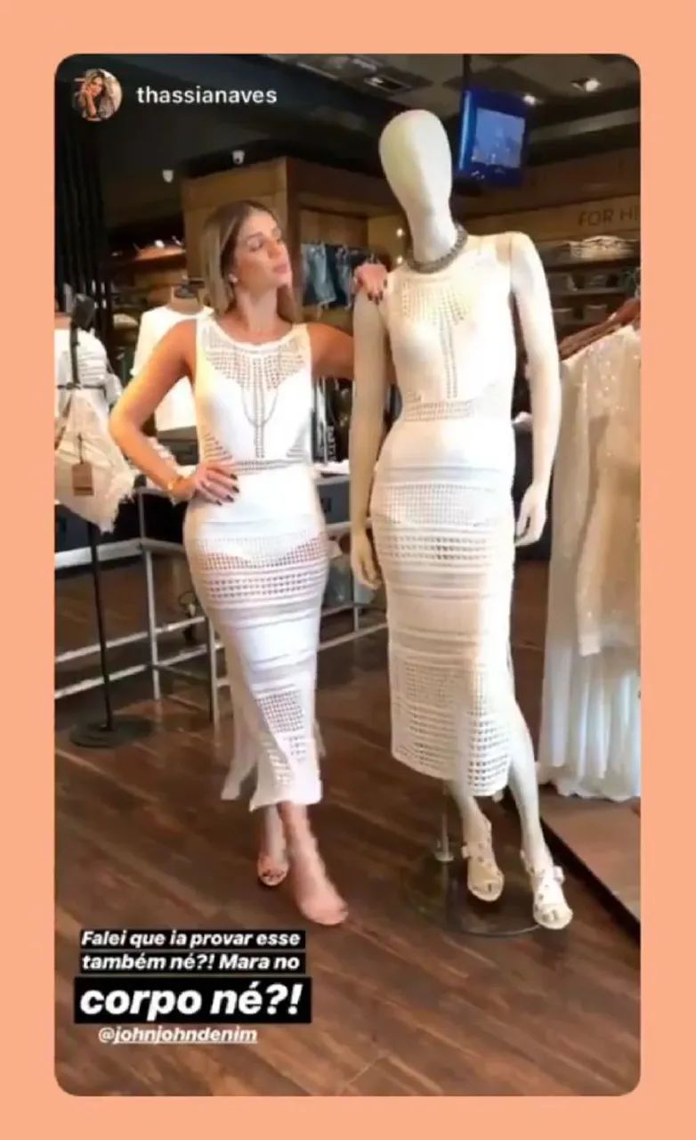 Vestido Branco de Renda | John John | Como Novo | M - Foto 5