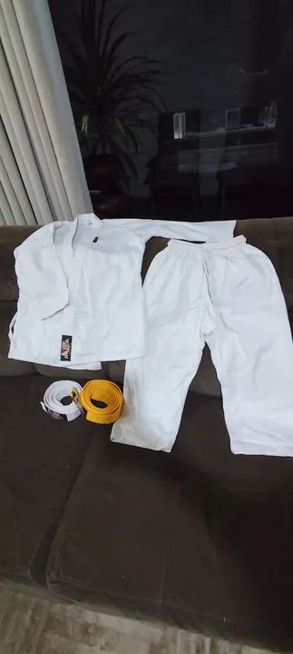 Kimono de Karatê Branco - Unissex - Foto 2