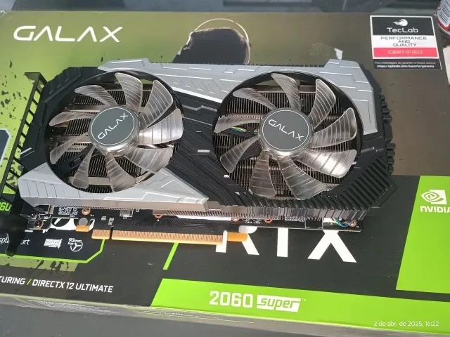 placa de video rtx 2060 8gb. aceito cartao