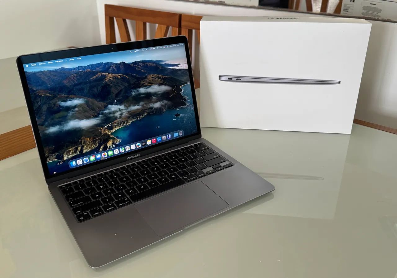MacBook Air M1 13? 2020 Cinza Espacial 8GB 256GB + Caixa