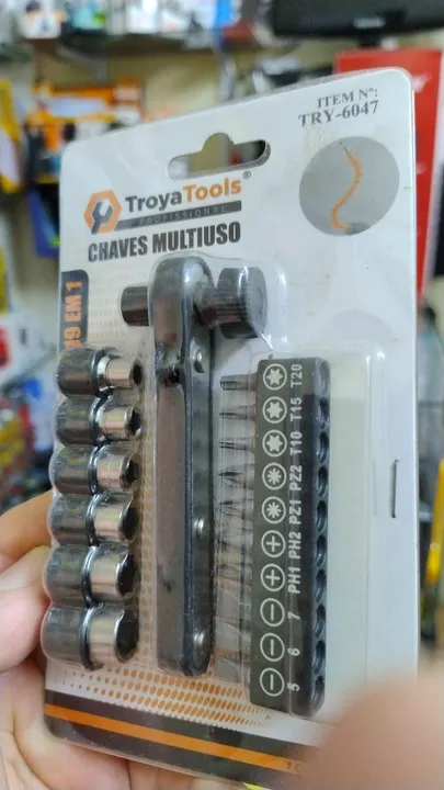 Jogo de Chaves Multiuso 19 em 1 - Troya Tools