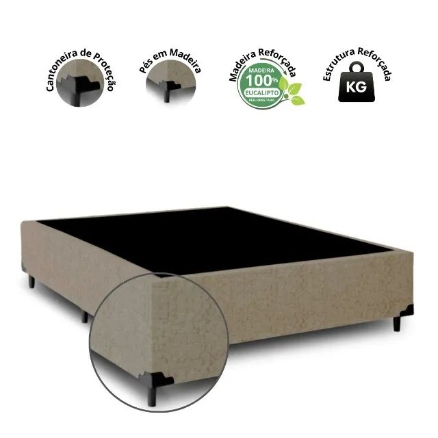 CAMA CASAL COM FRETE E MONTAGEM GRATIS