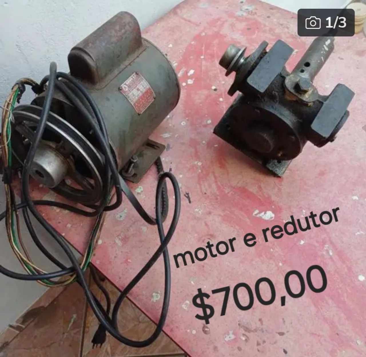 Motor e redutor industrial