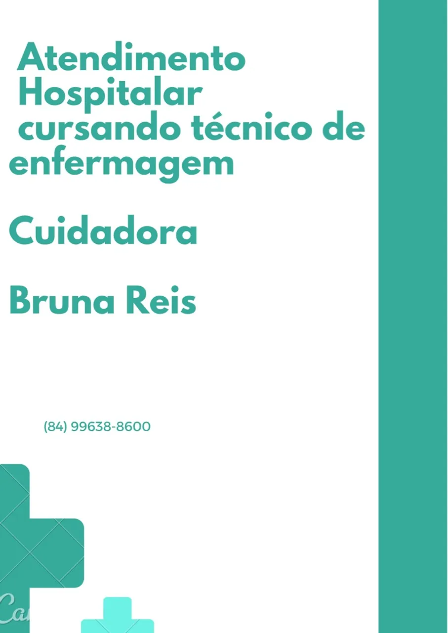 Cuidadora hospitalar e domiciliar