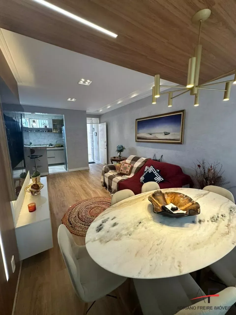 Apartamento todo mobiliado e projetado com 2 quartos para locação na Praia do Futuro - AP7