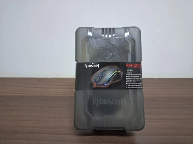 Mouse Gamer Redragon Ranger RGB - NOVO, 12400DPI, 9 botões programaveis