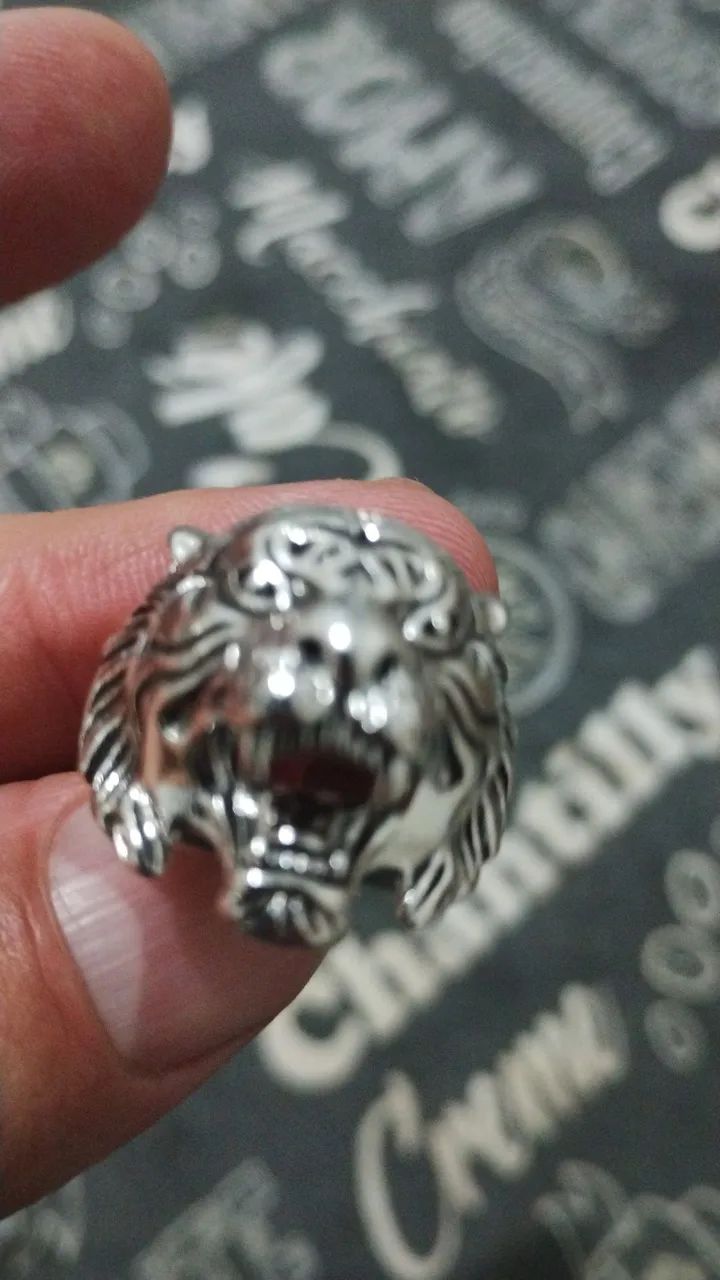Anel em prata legítima Tigre  - Foto 2