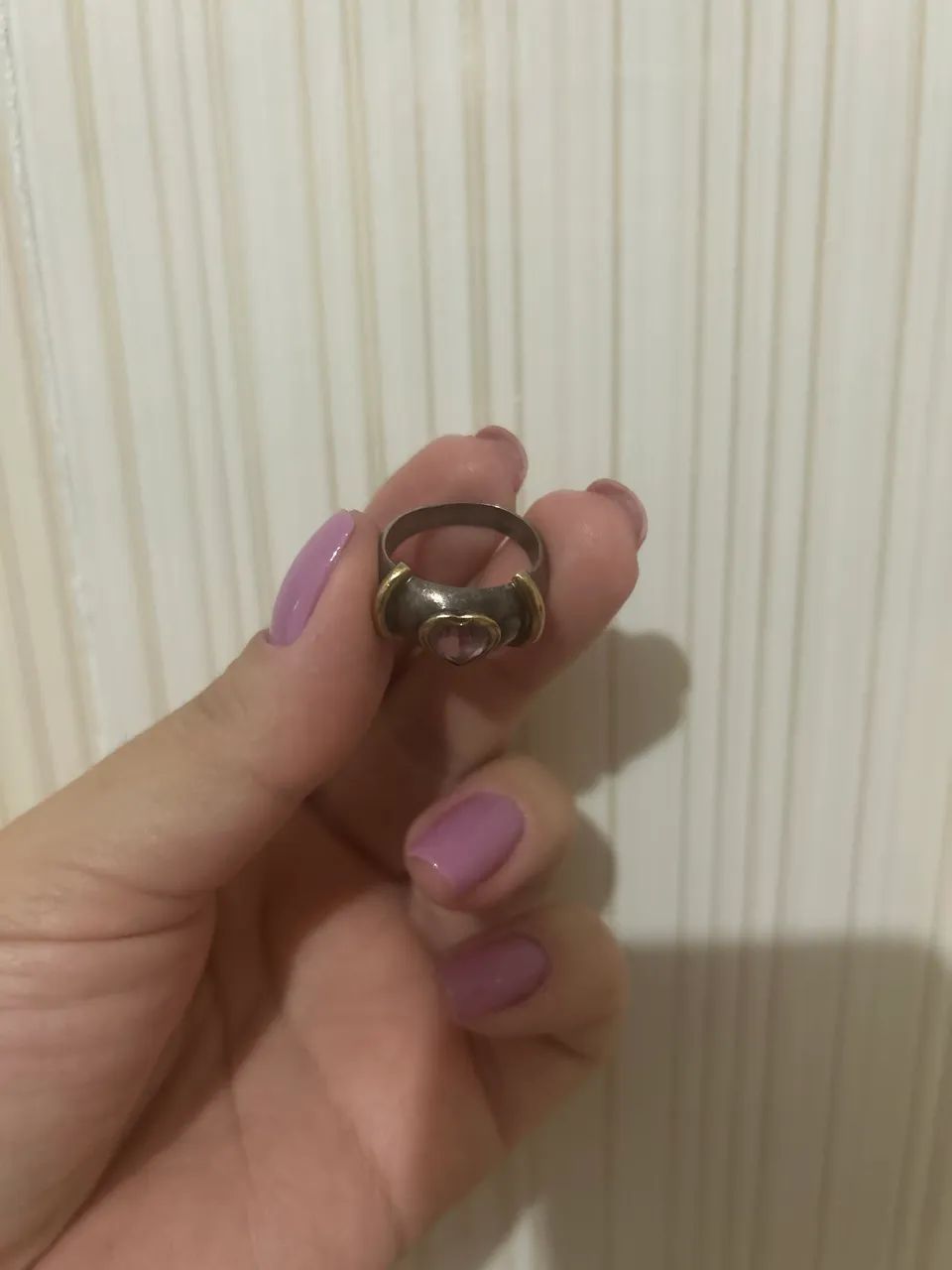 Vendo anel de prata com detalhe de ouro puro. - Foto 3