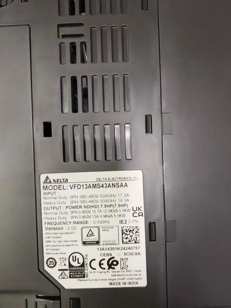Inversor de frequência Delta MS 300