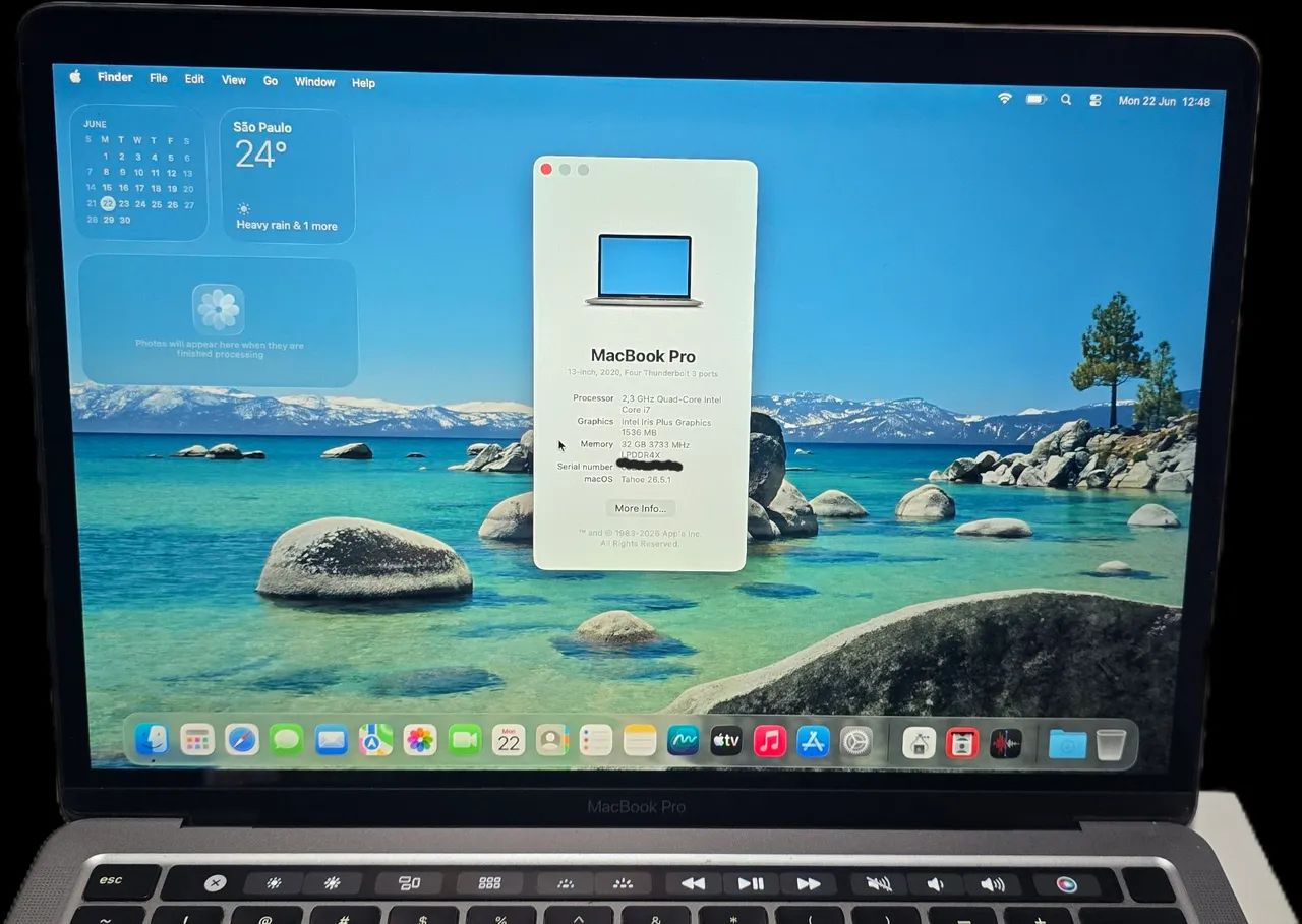 Macbook Pro 13 2020 i7 32GB  SSD 512GB - Foto 2