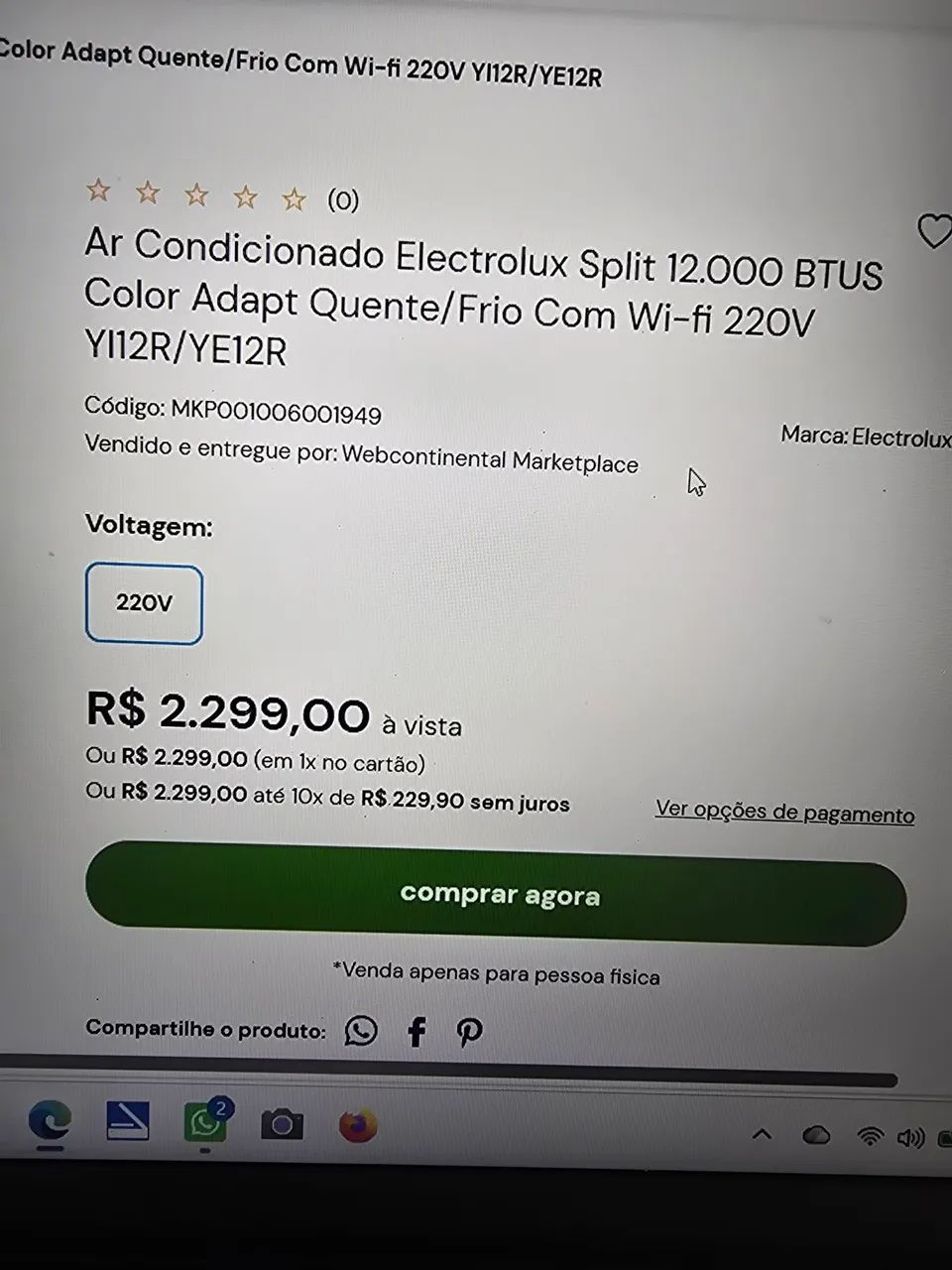 Ar-condicionado baixo preco revenda rapida - Foto 2