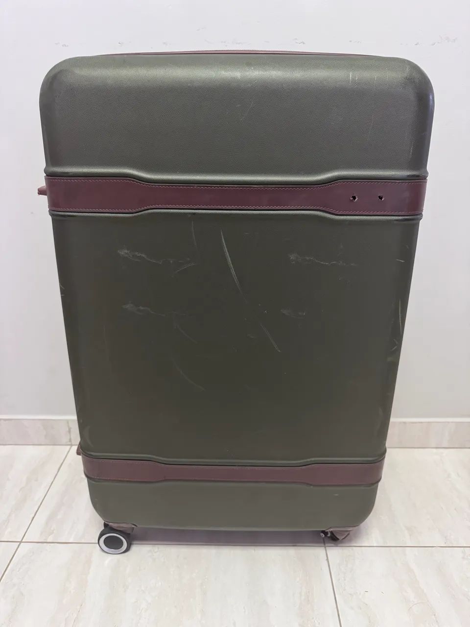 Mala grande Samsonite rígida expansível com 4 rodas