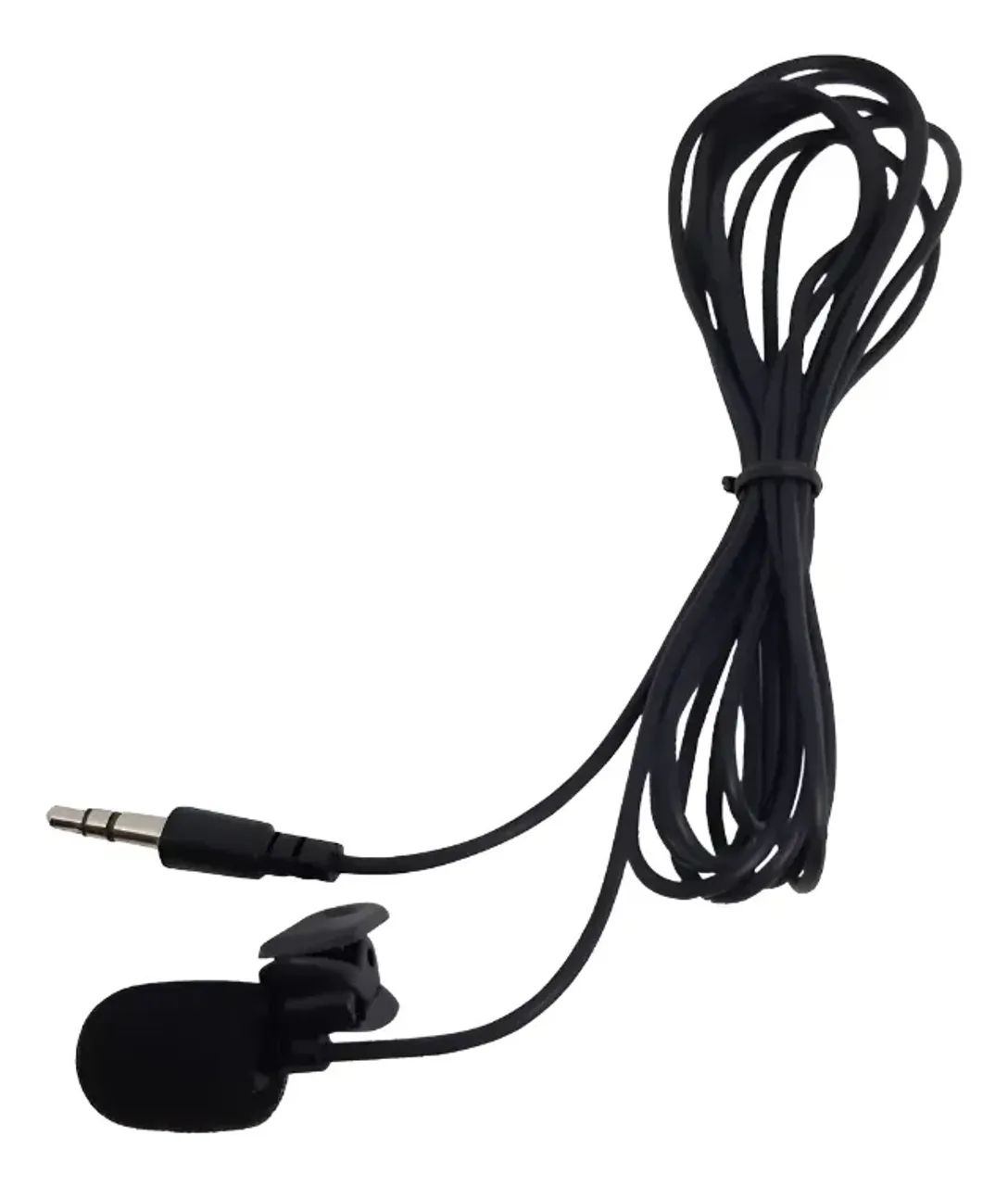 Microfone Lapela Stéreo Gravação Video P2 3.5mm Profissional - Foto 3