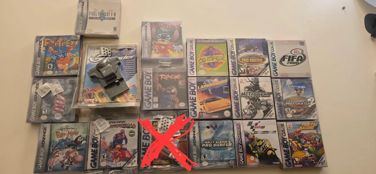 Coleção Jogos de Game boy cib 