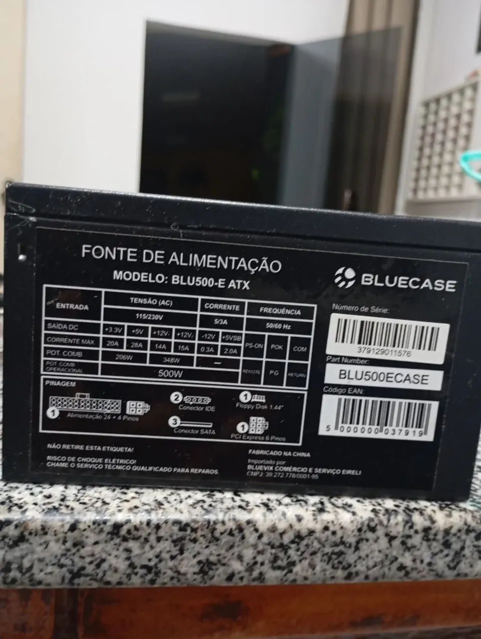 Fonte 500w para pc de entrada 
