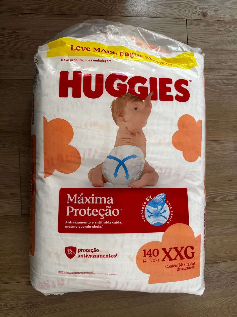 Huggies XXG 140 fraldas - Foto 2