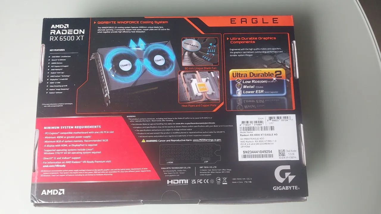 Placa de Vídeo AMD Radeon RX 6500 XT Gigabyte - Foto 4