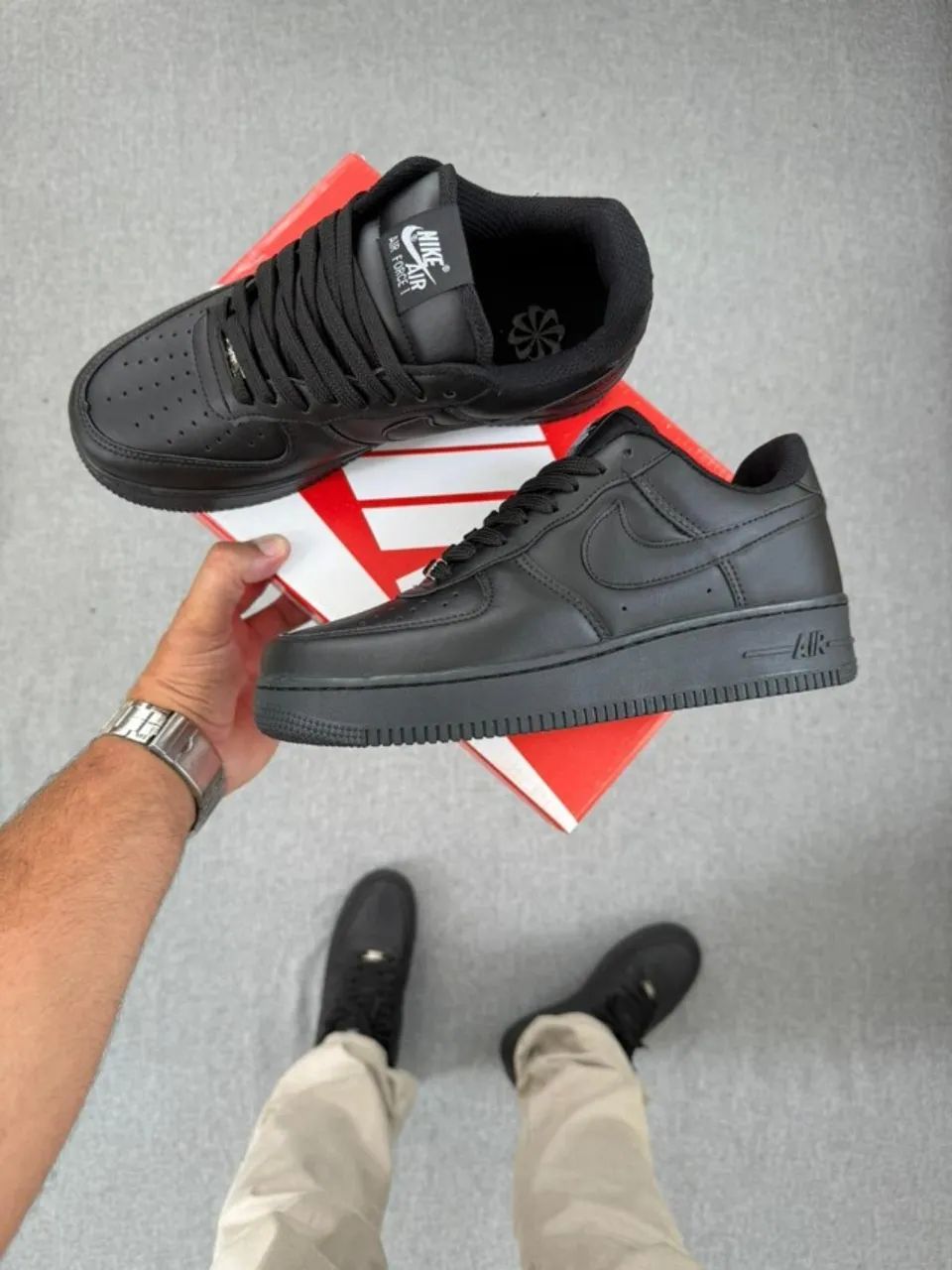 TÊNIS NIKE AIR FORCE - PRETO - Foto 2