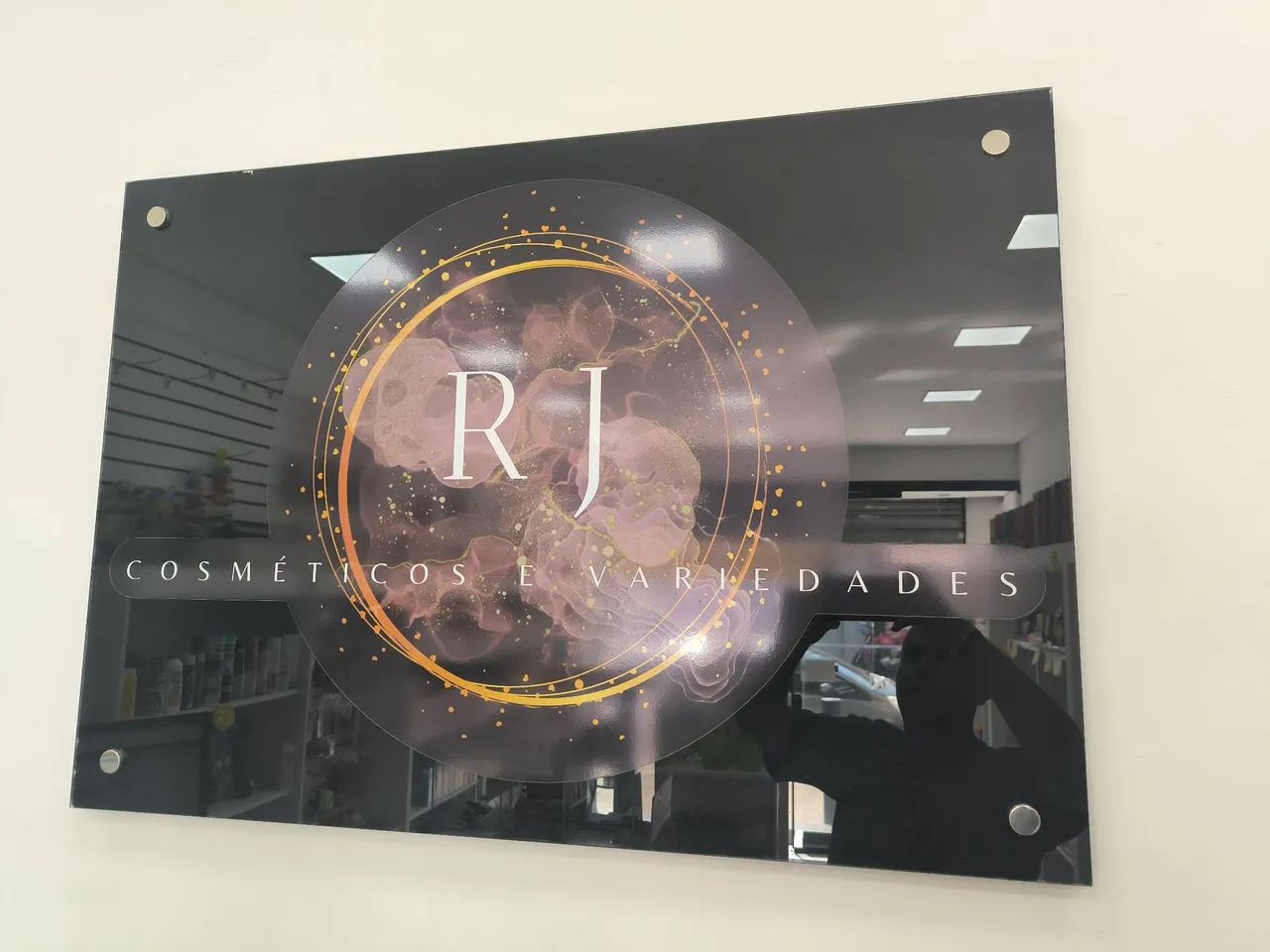 Placa de vidro para comércio