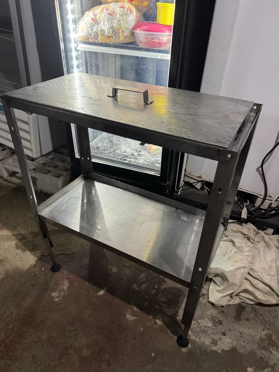 Mesa inox corte frango 