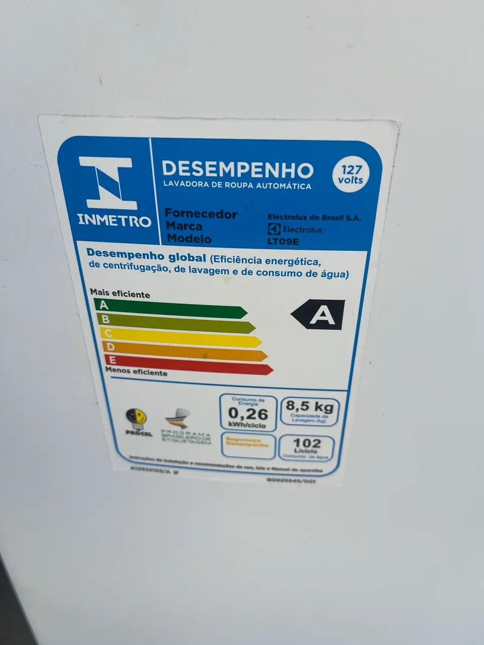 Máquina de lavar roupa Eletrolux  8,5 l - Foto 4