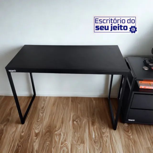 Mesa de Escritório Reforçada 1m NOVA Birô Multiuso Industrial para Computador Notebook