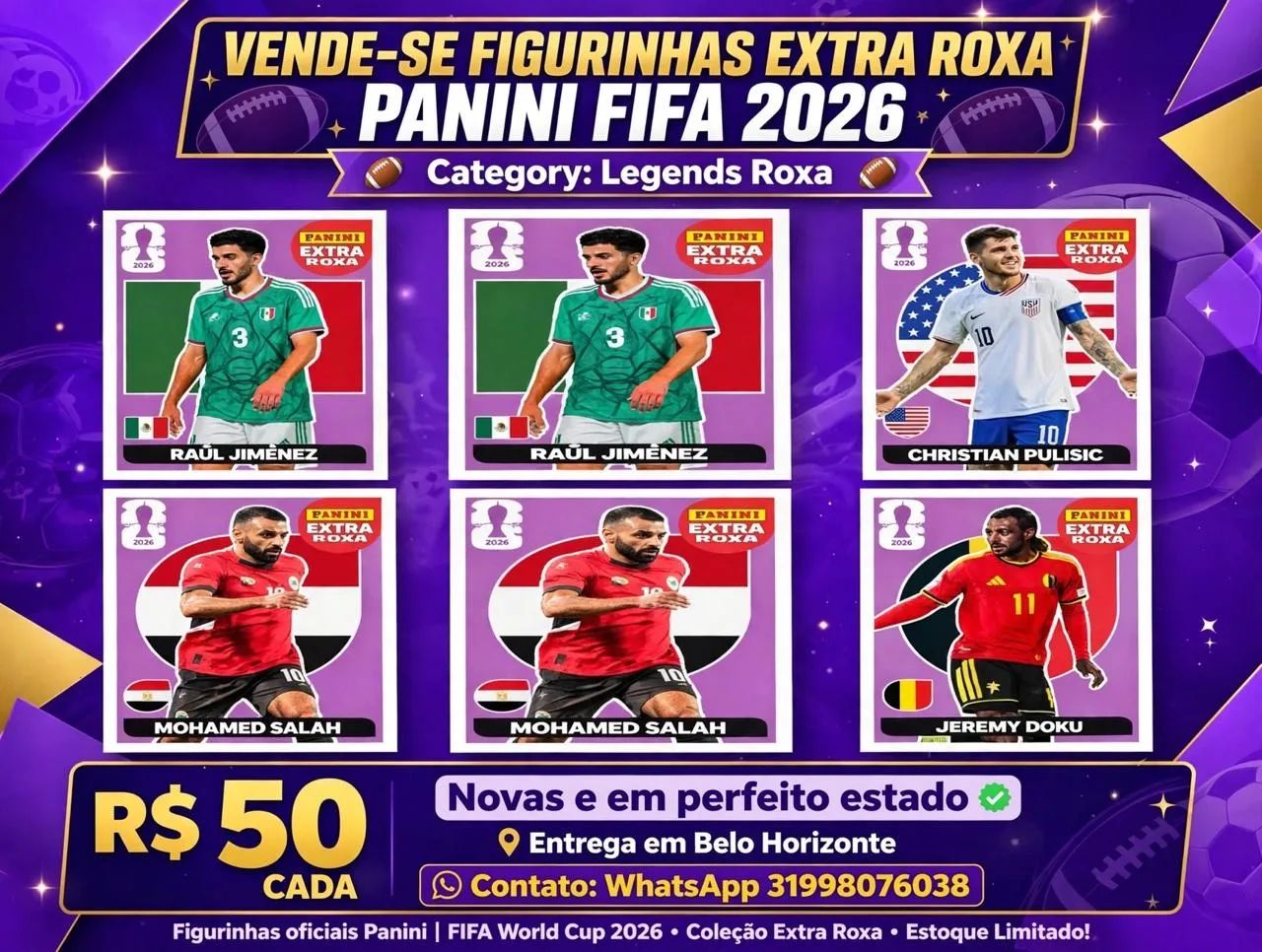 ? FIGURINHAS LEGENDS COPA 2026 - ORIGINAIS ?
