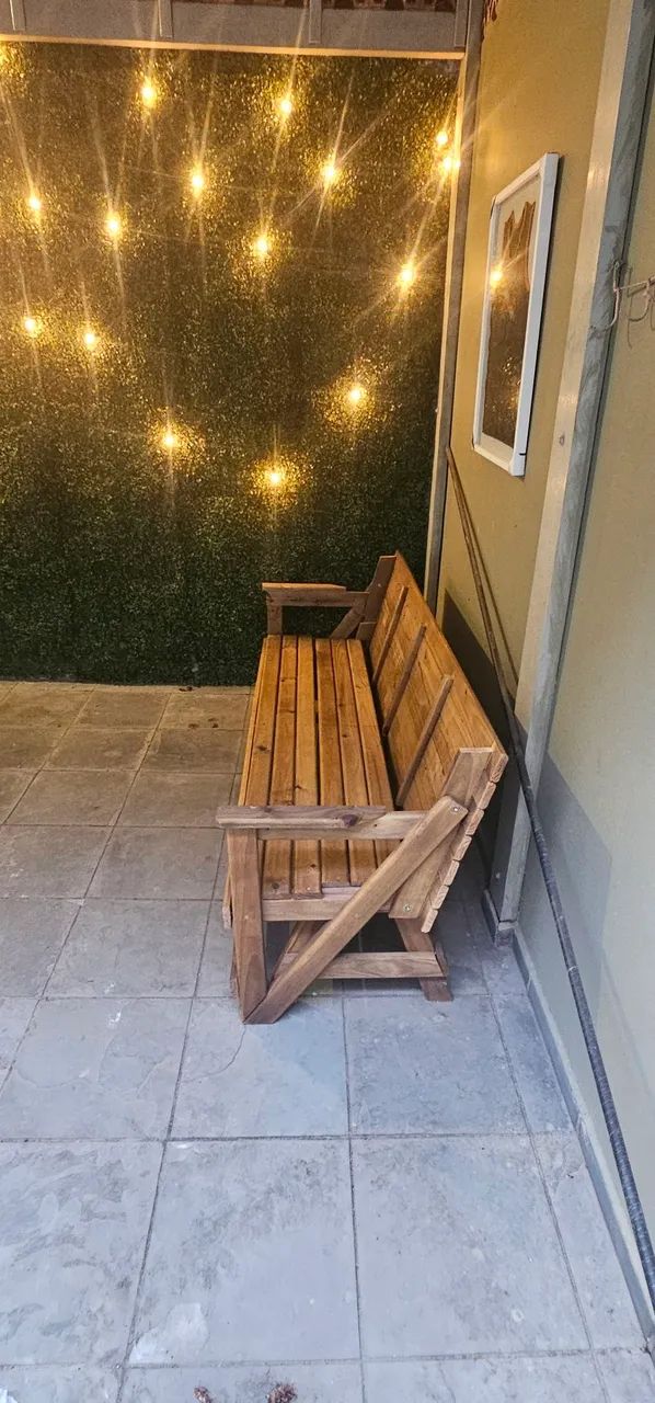 Banco/Mesa de Madeira - Foto 2