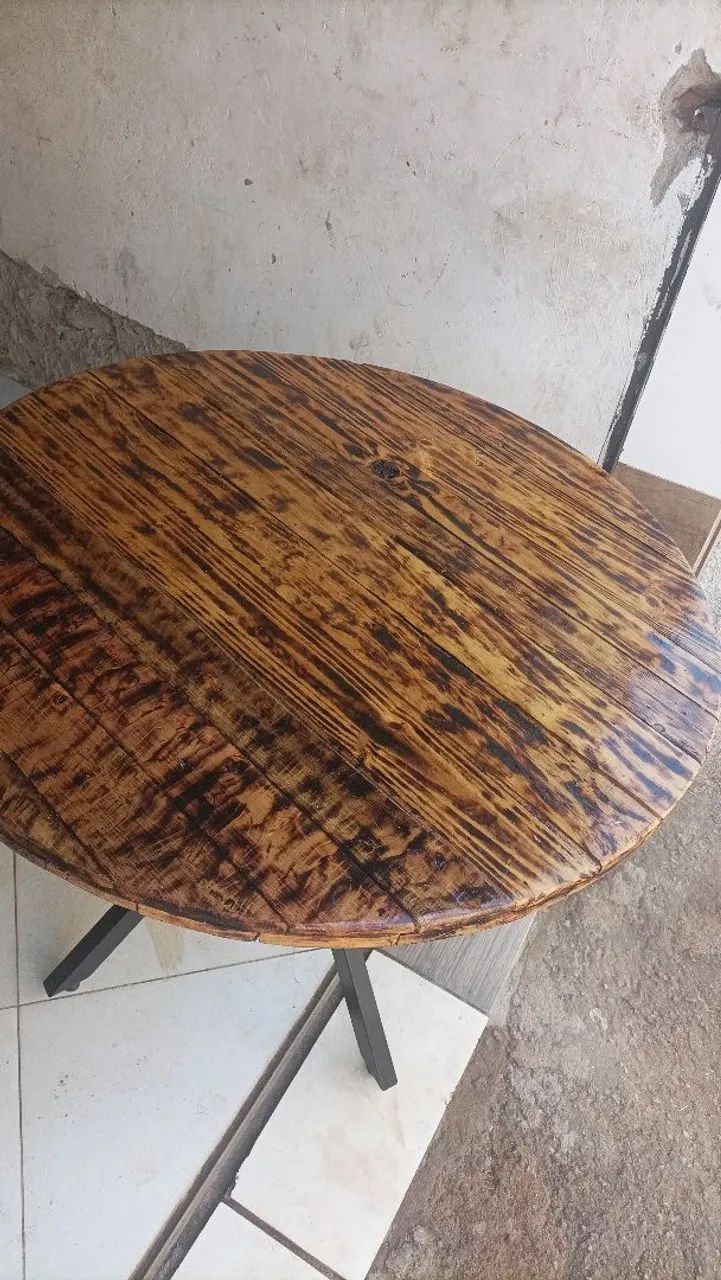 Mesa diâmetro do tampo 1m e 6 - Foto 3