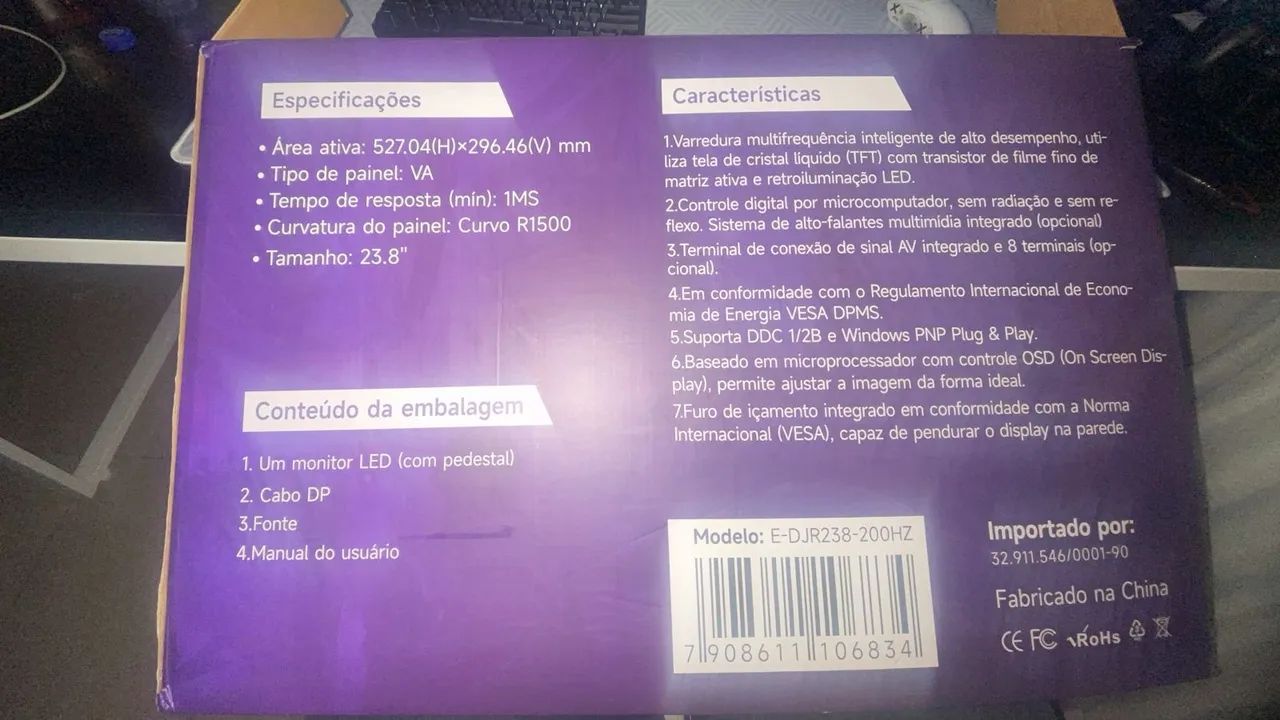 Monitor nexara 23.8 pol 200 hz - Foto 2